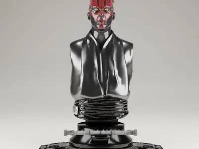Starwars bust statue pack 1 Free 3D print model