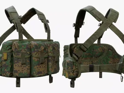 Tactical Vest Low-poly 3D model buy