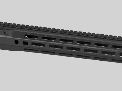 Aero Precision MOD 4 M-LOK M4E1 Pro Handguard Low-poly 3D model