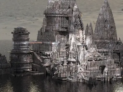 Hyborian Full Wizard City  Kit bash  3D model
