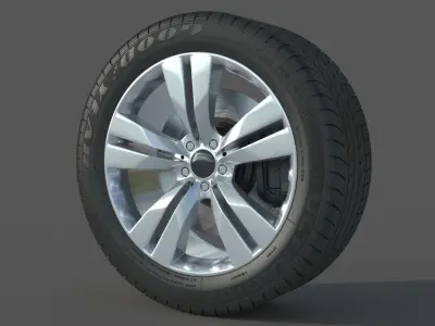 wheel Rim Tire 13 3D model