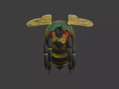 Bee Soldier Free low-poly 3D model