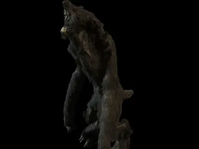 Wolf man 3D model