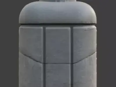 Ancient Egyptian Stone Locking Mechanism 3D Prop Low-poly 3D model