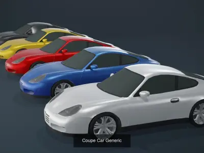 Generic Passenger Cars 3D Model Pack