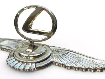 lexus logo 3D model by 3dlogoman