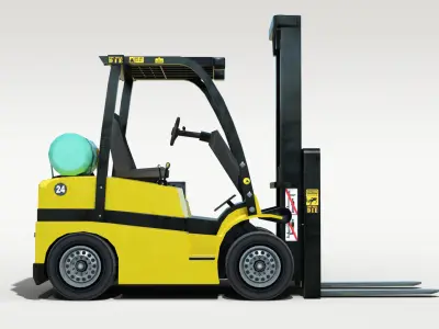 Forklift Low Poly Low-poly 3D model