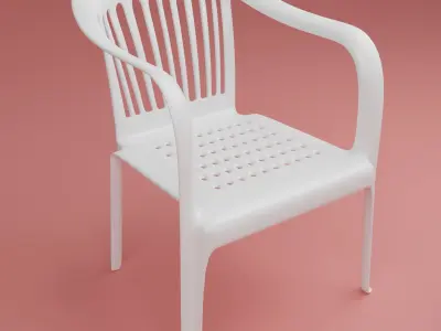 3D Model of a Classic Plastic Chair 3D model