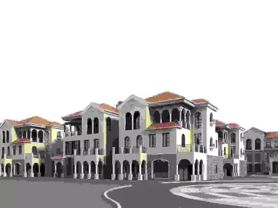 Villa emirate of dubai master plan 3D model