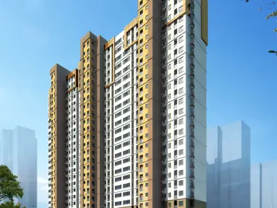 3Dmax fashion city commercial square building 321 3D model