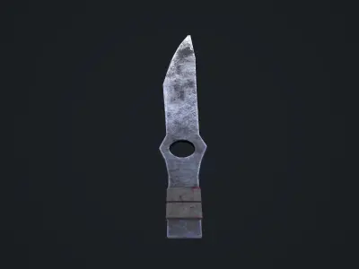 Throwing Knife Low-poly 3D model buy
