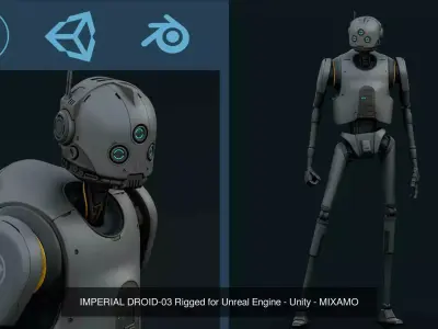 IMPERIAL DROID COLLECTION 3D Model Pack