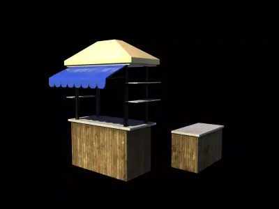  Food Carts 3D model