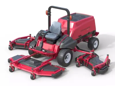 Toro Groundsmaster 5900-D Rotary Mower Low-poly 3D model