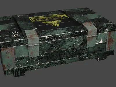 Box for arsenal Free low-poly 3D model