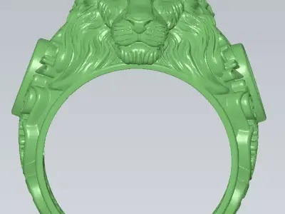 NEW LION RING 2 3D print model