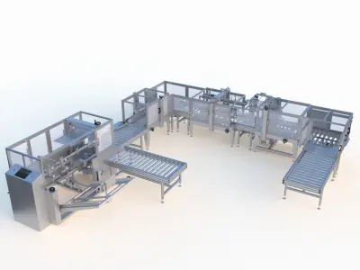 Semi Automatic Packaging Machine 3D model