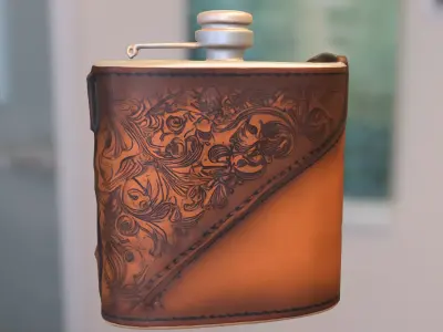 Flask Potion Pack Low-poly 3D model