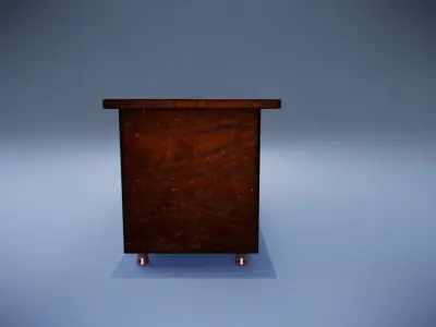 Vintage Dresser Low-poly 3D model