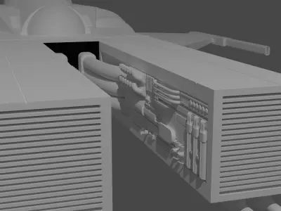 D-24 Starfighter 3D Model for printing 3D print model