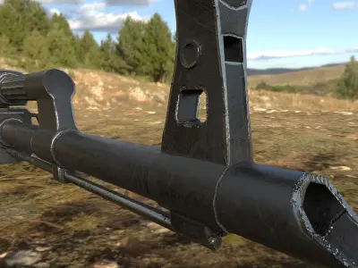 Ak 47  Low-poly 3D model