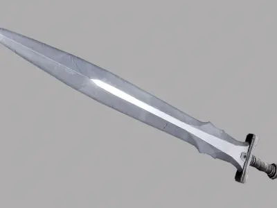 Sword Low-poly 3D model 44