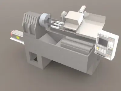 2 Axis CNC machine Free 3D model