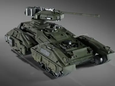 Sci-Fi Tank - Halo Scorpion Free 3D model