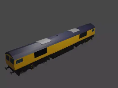 GBRF Class 66 Diesel Train Free 3D model