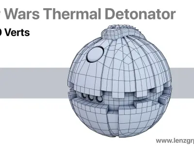 Grenade - Star Wars Thermal Detonator Low-poly 3D model