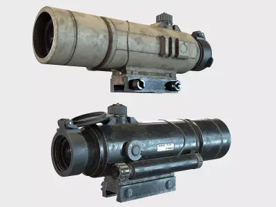 Optical Scope 6 Low-poly 3D model
