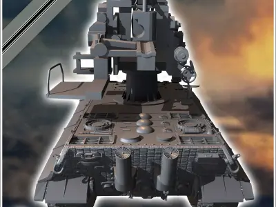 E-75 128mm Flak 40 Entwicklung - Germany Eastern Western Berlin 3D print model