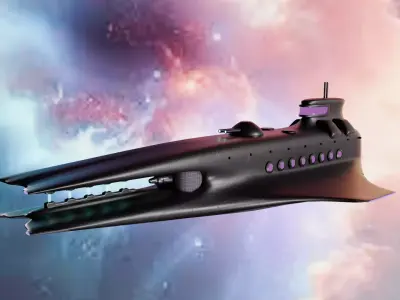 Medium Space ship 3D model