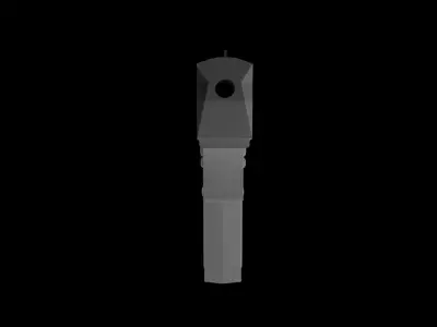 Low Poly Desert Eagle Low-poly 3D model purchase