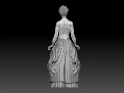 VICTORIAN ERA GIRL 1 3D print model