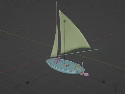 RAFT - BRAZILIAN JANGADA 3D model