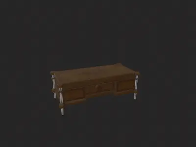 Gothic Table Low-poly 3D model