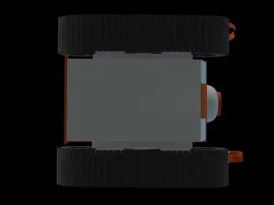 Small robot carrier Low-poly 3D model