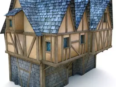 Medieval Building 24 Loyalist Low-poly 3D model