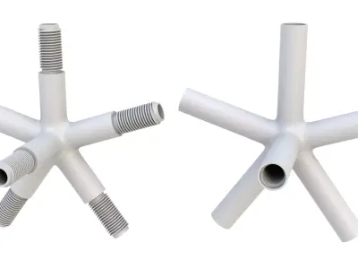 Pipe connector 06 3D model
