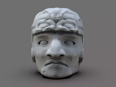 Olmeca Head 3D print model