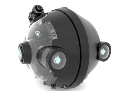 3D sci-fi robotic drone 3D model