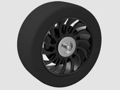 Sports Car Wheel V2 3D model