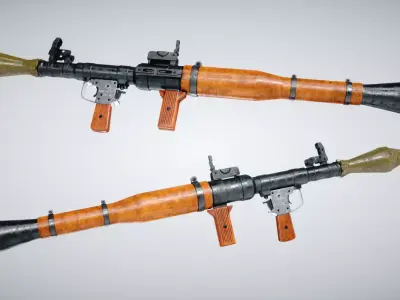 RPG Launcher Low-poly 3D model