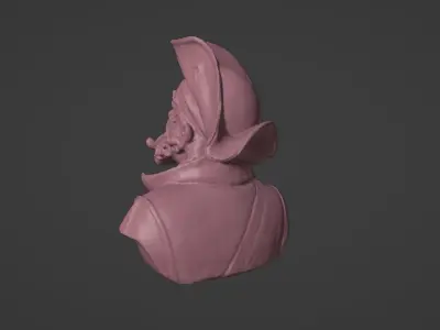 Pirate bust 3D print model
