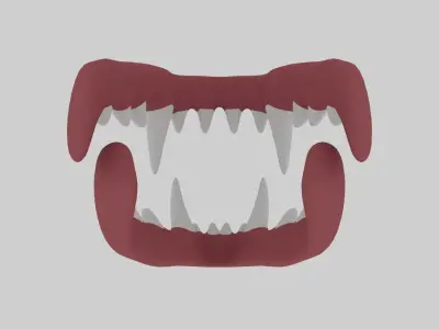 Dinosaur Teeth Low-poly 3D model