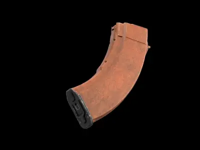 AK - Magazine -Bakelite Low-poly 3D model