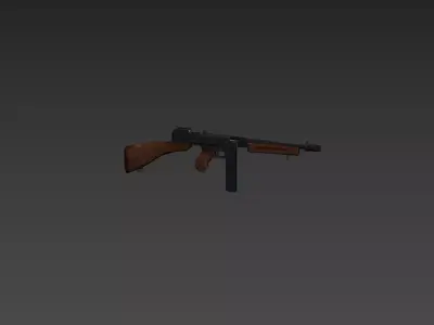 Thompson M1928 - CXC Low-poly 3D model