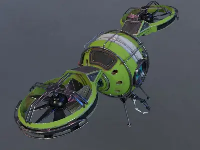 EyeDrone Low-poly 3D model