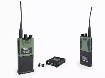 Harris RF-7800s PRR Radio Low-poly 3D model